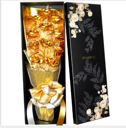 Rose 24K Golden Foil Rose Bundle