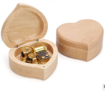 Wooden Music Box For Girlfriend Gift Custom Tanabata Valentine Day Creative Music Box