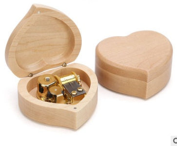 Wooden Music Box For Girlfriend Gift Custom Tanabata Valentine Day Creative Music Box