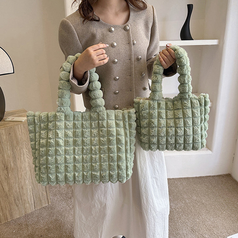 Plush Bag Korean Style  Designer Luxury Tote Bags For Women