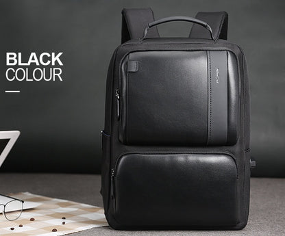 Black Leather Backpack