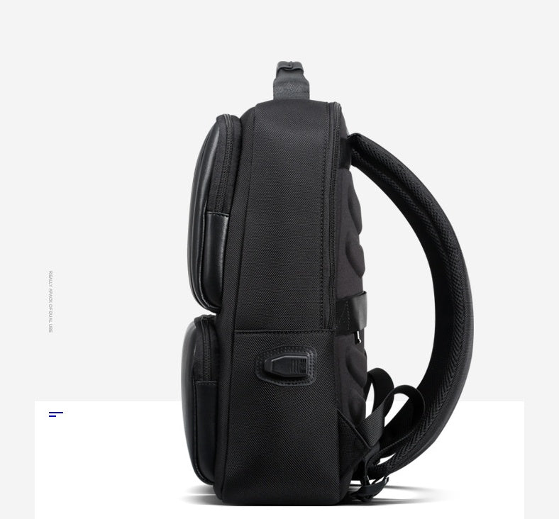 Black Leather Backpack