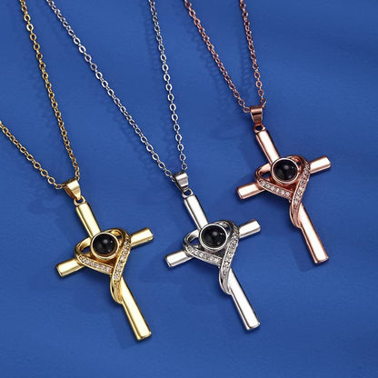 Cross Pendant Necklace Memorial Jewelry