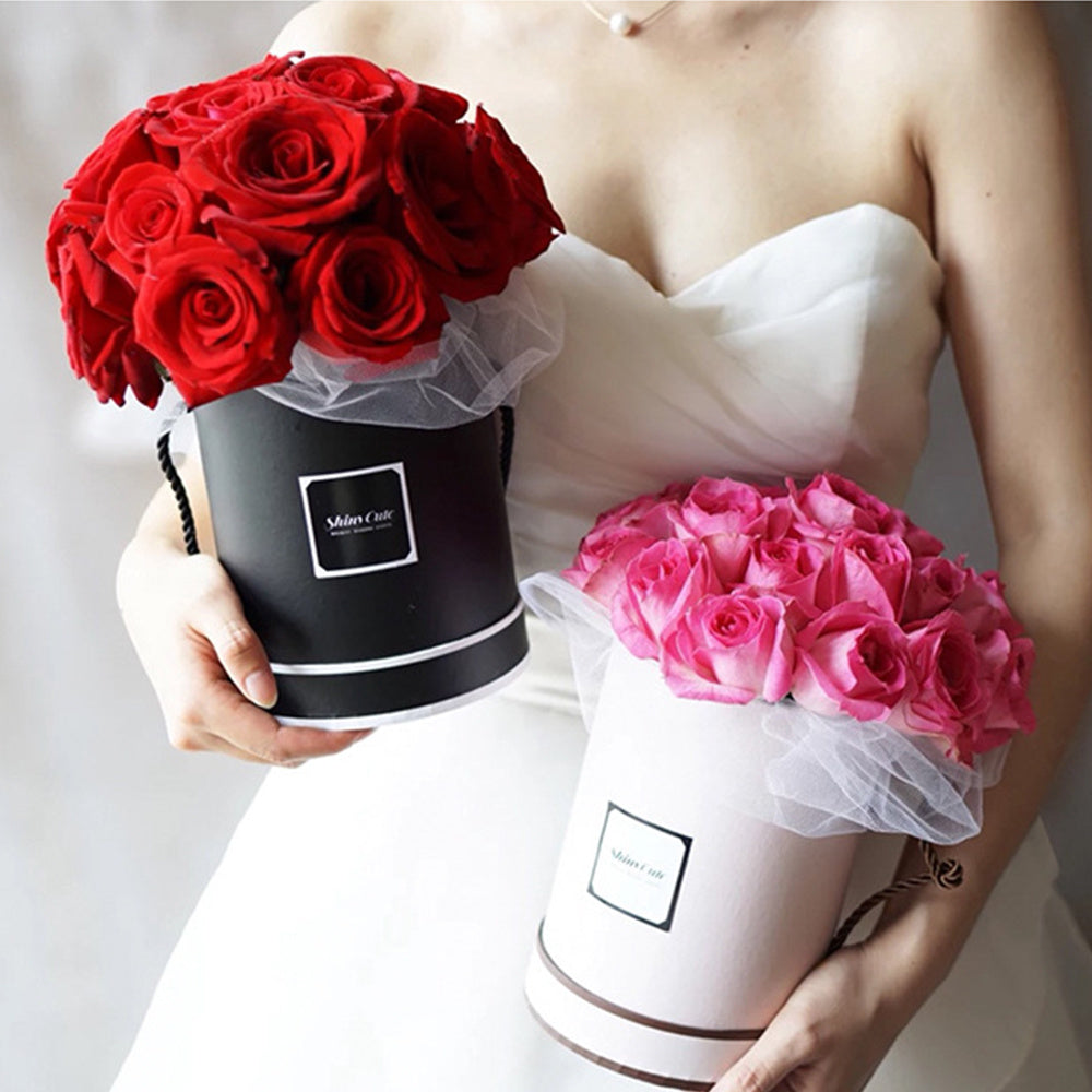 Creative mini flowers hug bucket