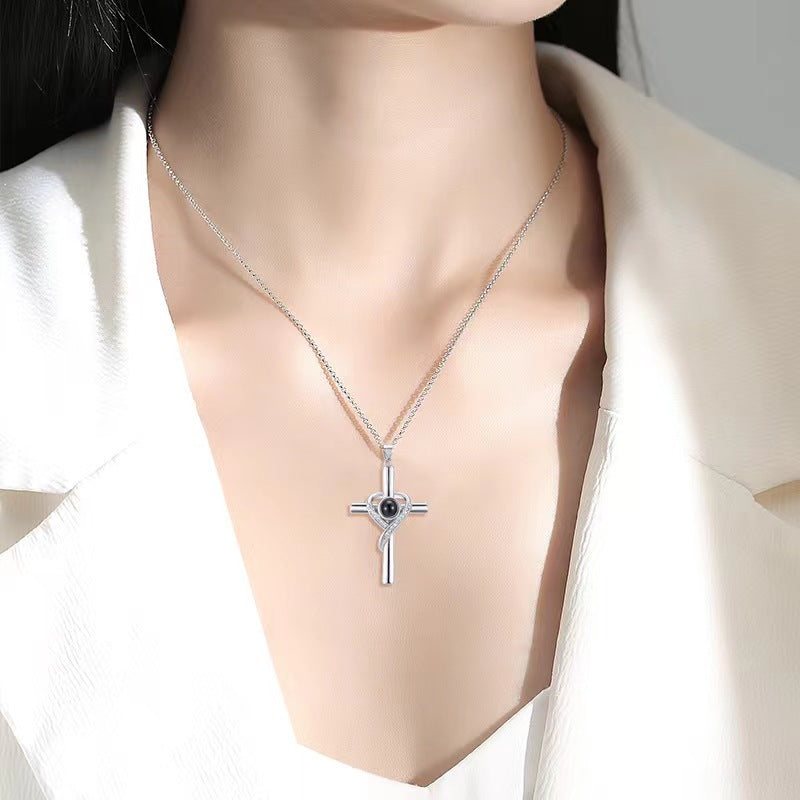 Cross Pendant Necklace Memorial Jewelry