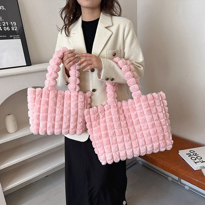 Plush Bag Korean Style  Designer Luxury Tote Bags For Women