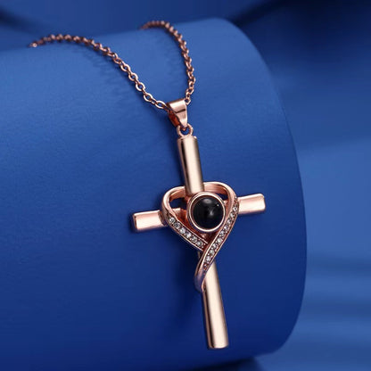 Cross Pendant Necklace Memorial Jewelry