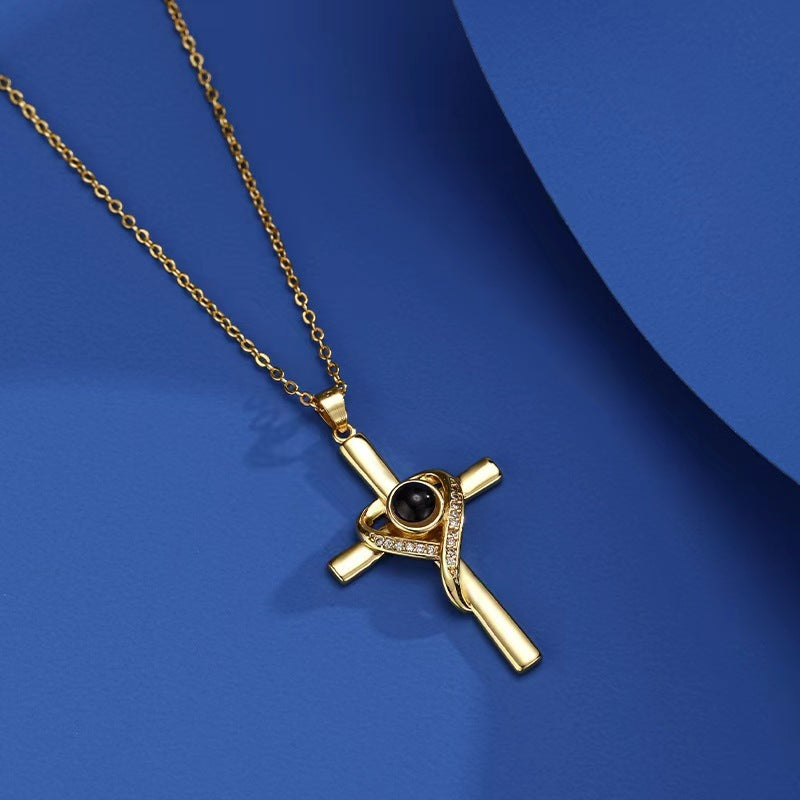 Cross Pendant Necklace Memorial Jewelry