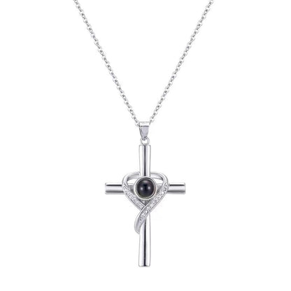 Cross Pendant Necklace Memorial Jewelry