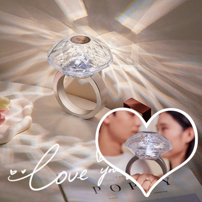 Diamond Ring Projector Lamp Home Bedroom Decoration