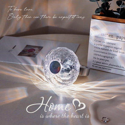 Diamond Ring Projector Lamp Home Bedroom Decoration