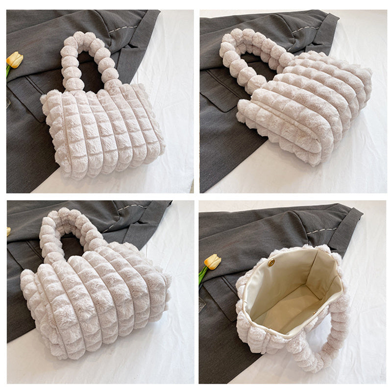 Plush Bag Korean Style  Designer Luxury Tote Bags For Women