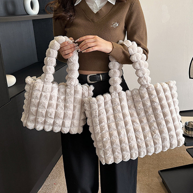 Plush Bag Korean Style  Designer Luxury Tote Bags For Women