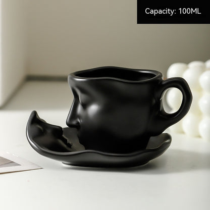 Creative Ceramic Kiss Beauty Coffee Cup